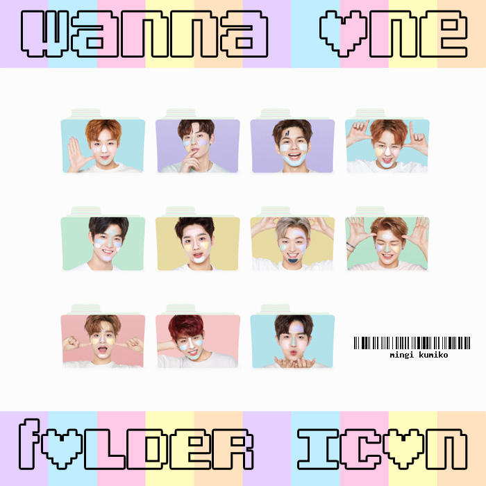 Folder Icon 2 Wanna One Pastel Edition By Mingikumiko On Deviantart