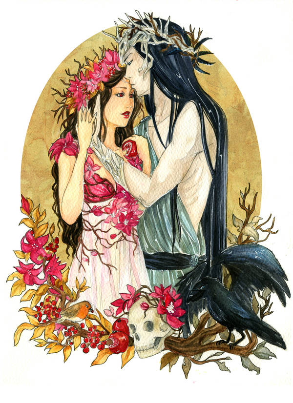 - COMMISSION - Persephone and Hades by ooneithoo