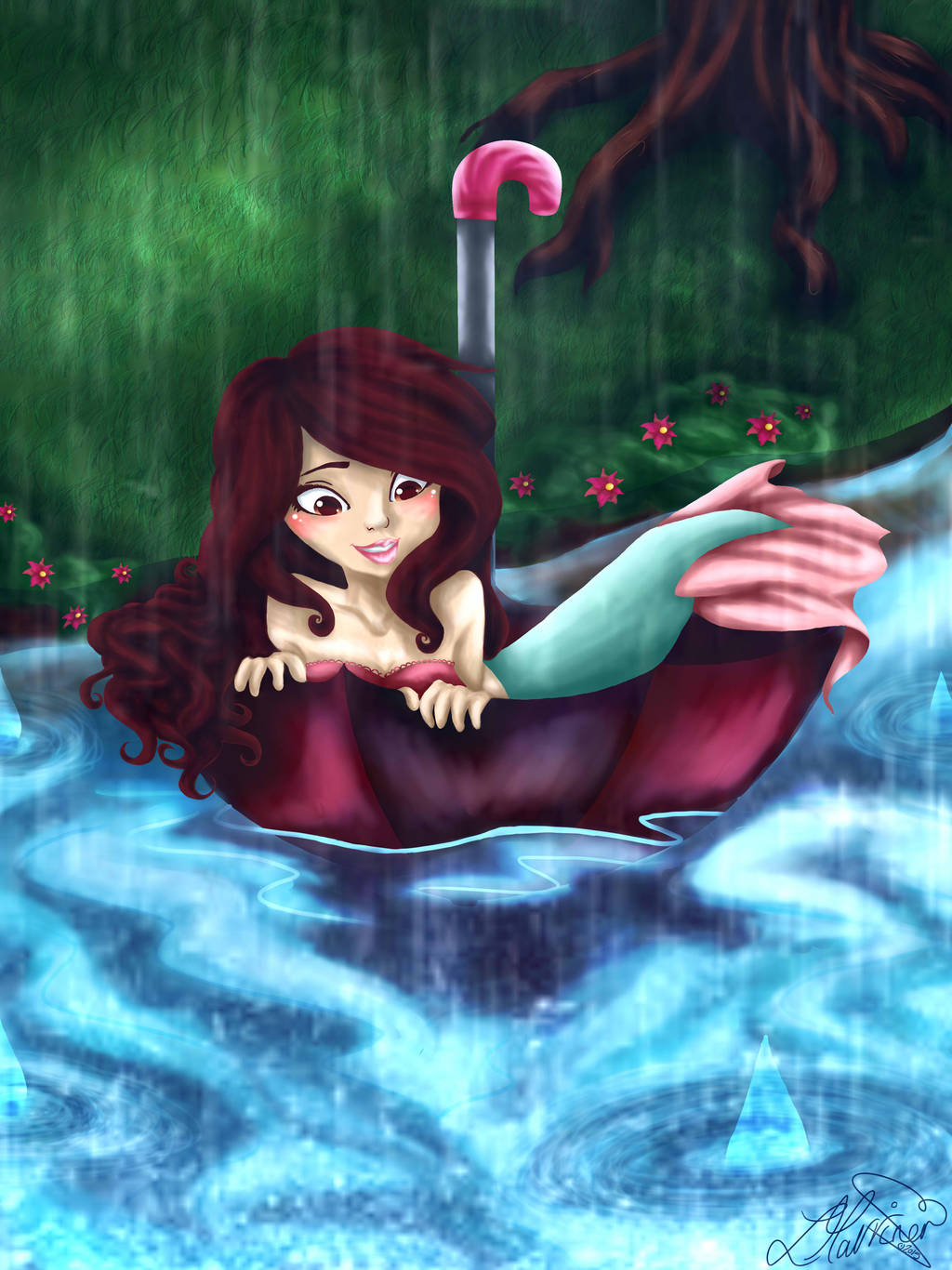 The Umbrella Boat by SnowyMarriner