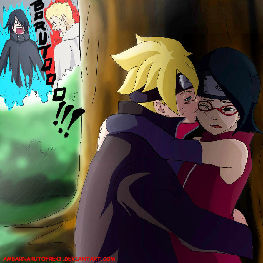 Boruto and Sarada Secret love?! (normal version) by ambarnarutofrek1 on DeviantArt
