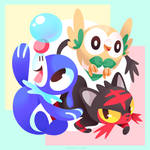 PKMN - Sun/Moon Starters by Versiris