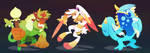 Galar Starter Final Evolutions by Versiris