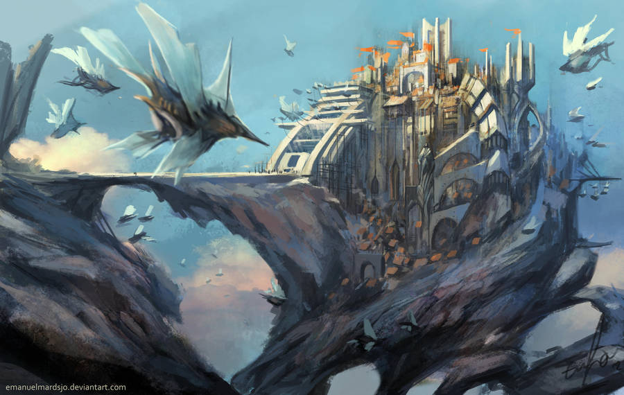 Sky City by EmanuelMardsjo