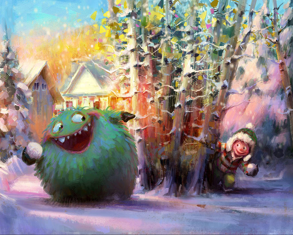 Snowball Fight by MarcoBucci