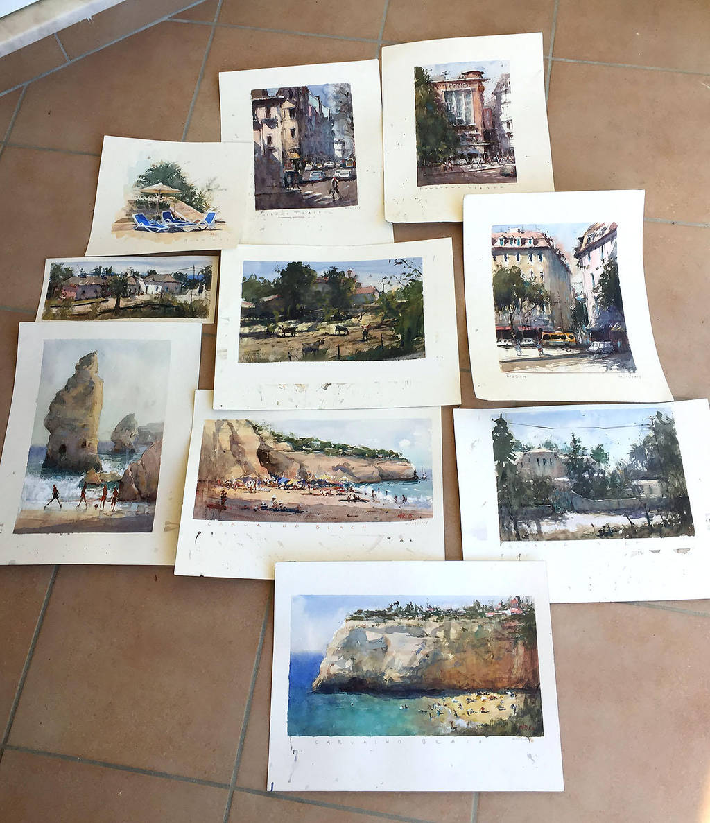 Watercolors from Portugal by MarcoBucci