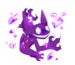 Sableye Used Power Gem by TamarinFrog