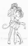 Come And Dance With Me-Lineart by RyouGirl