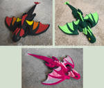 Dragon Plushie Colors by RyouGirl