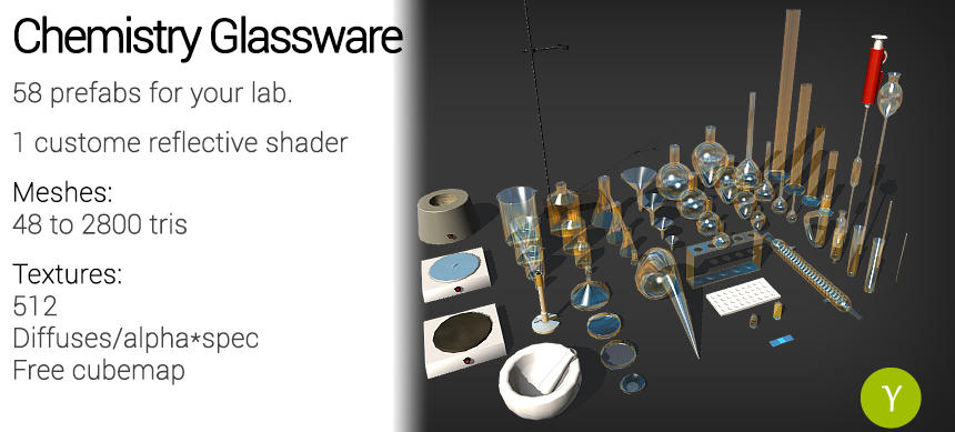 Unity: Chemistry Glassware by Yughues