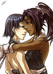 Yoruichi X Soi Fon by KatiraMoon