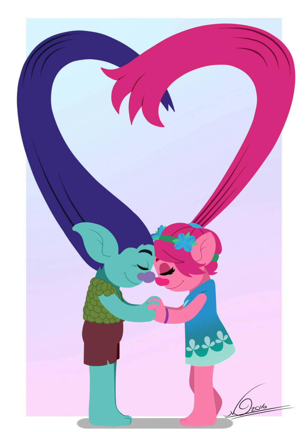 Read poppy and branch comics from the story my trolls fan art by harleypig1...
