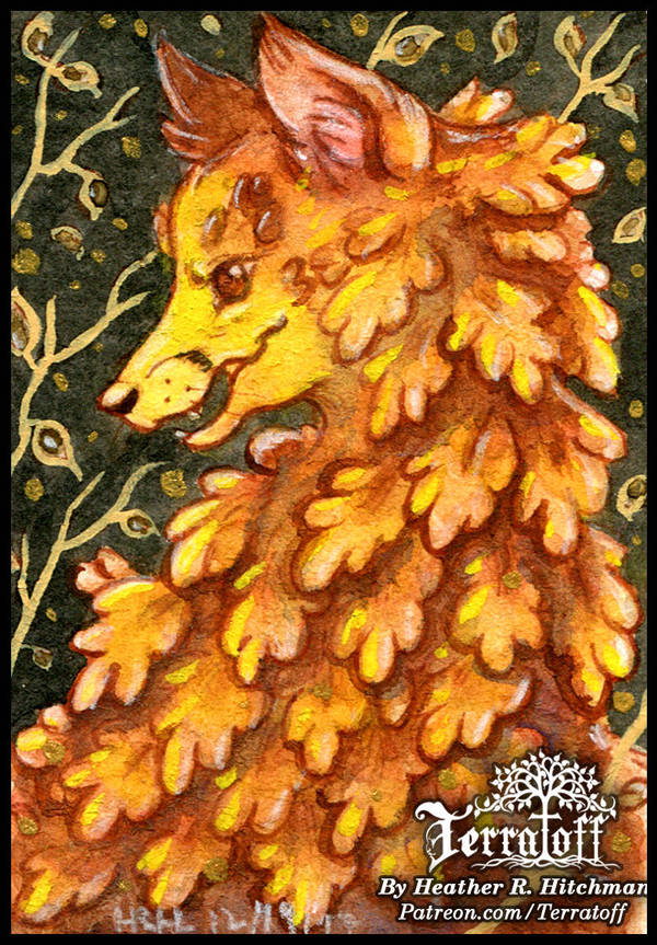 Kitsune Collection #16 Yellow Leaf Rott by HeatherHitchman