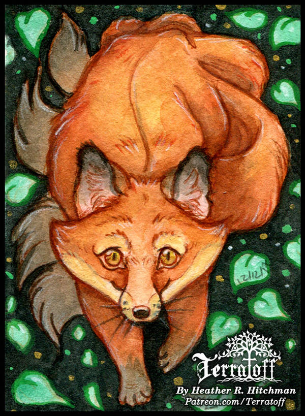 Kitsune Collection #17 Sneaky Fellow by HeatherHitchman