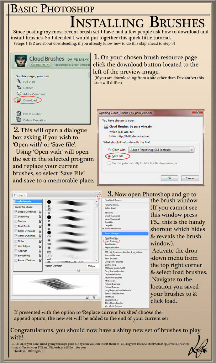 Basics- Installing Brushes by para-vine