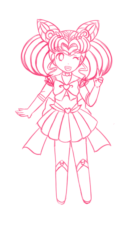 Sailor Chibi Moon sketch by Juliana1121 Sailor Chibi Moon sketch by Juliana1121