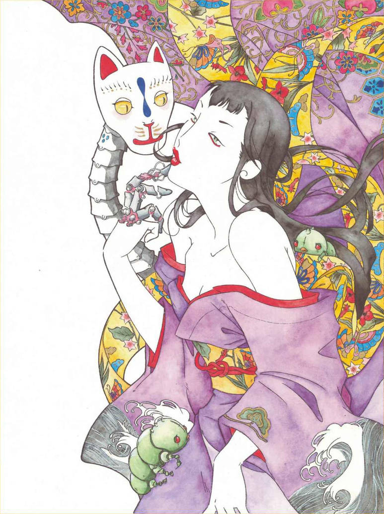 Alicia and Kitsune by fio
