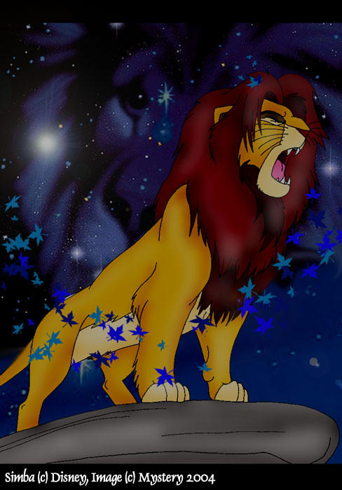 Simba Roars by Bilashakala