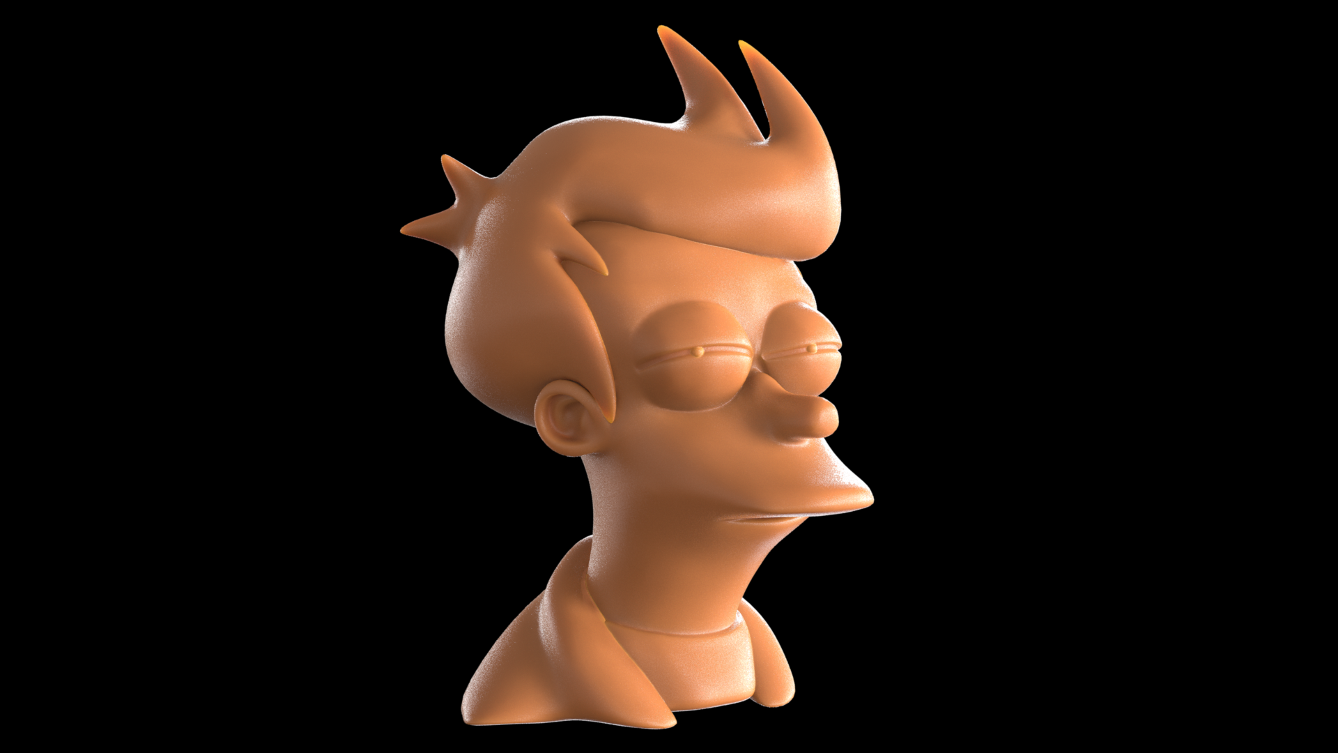 Futurama Fry ('Not sure if' meme) bust by romanpapush