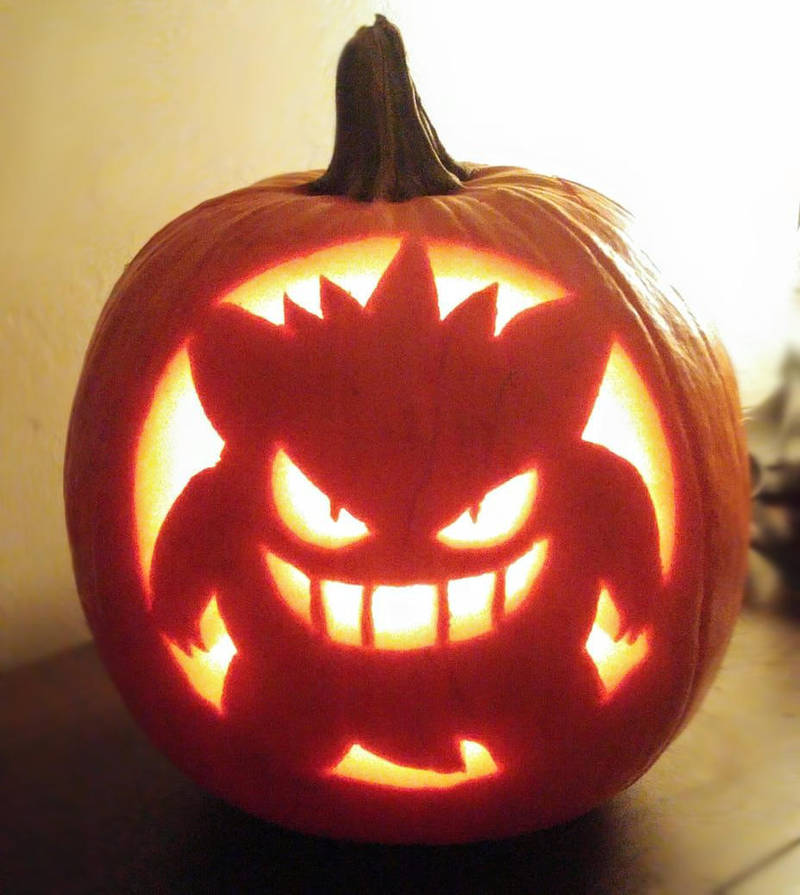 Gengar Pumpkin Stencil : Super cute #Gengar #Pokemon stencil for #Halloween ... : While most of the stencils on this site can be used as a pumpkin carving pattern, the.