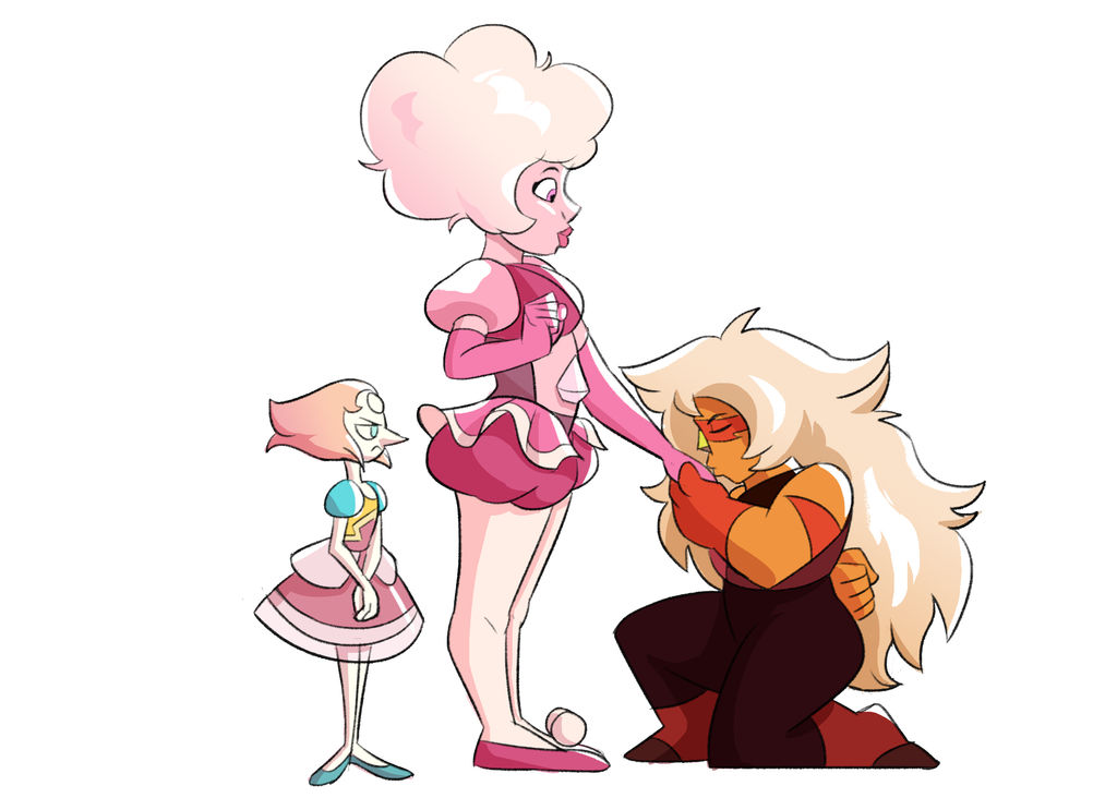 I know Jasper wasn't created until halfway through the war and waay after Pink shed her diamond identity, but I like to think that had she formed sooner she would've been so madly in love with her ...