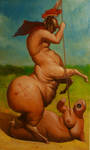 St. George Cleaning a Beach by borda