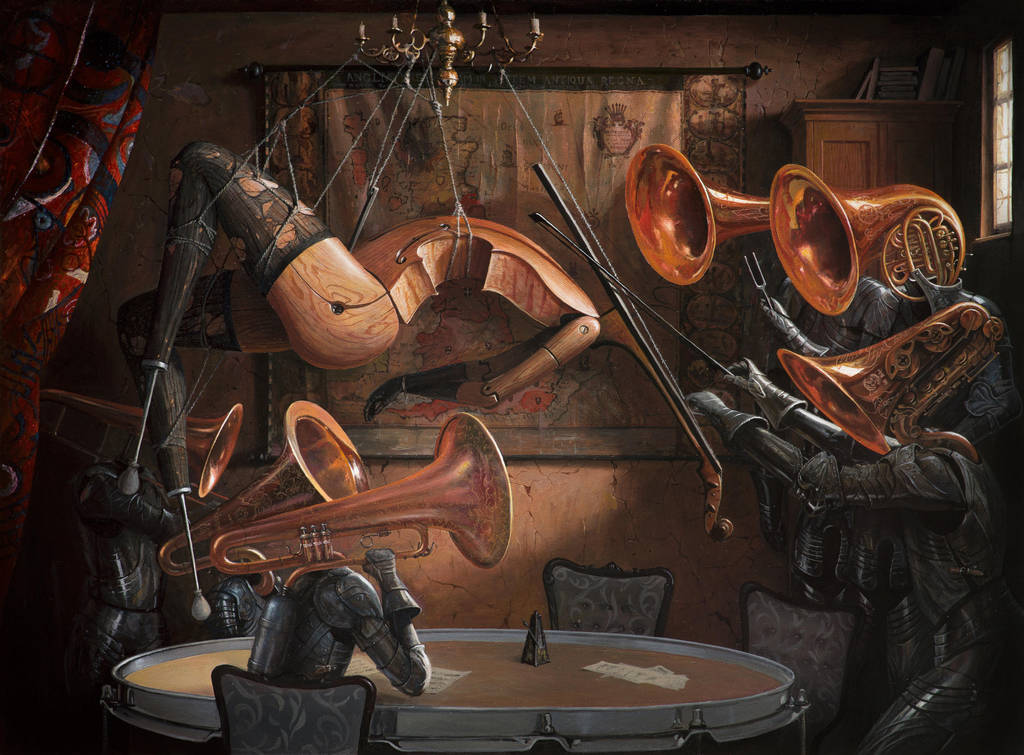 Serenade With Strings -oil painting by borda