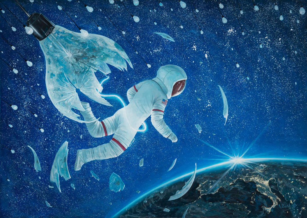 The Birth of The First Astronaut - oil painting by borda