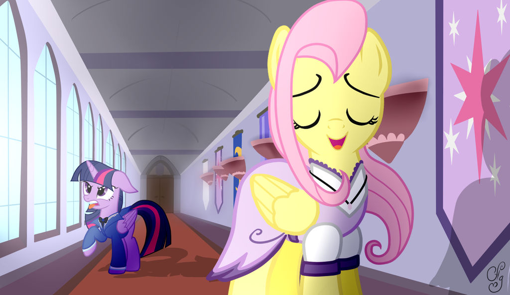 Twilight Sparkle And Fluttershy MLP by HarukaDead on 