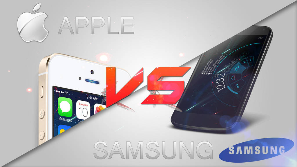 Apple Vs Samsung Wallpaper By Lolbrik On Deviantart