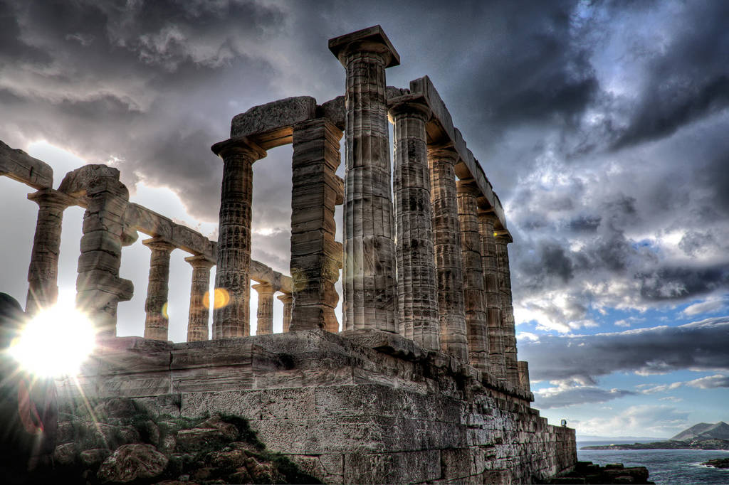 The Temple of Poseidon by StamatisGR