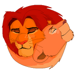 Simba and Nala by ZarZar98