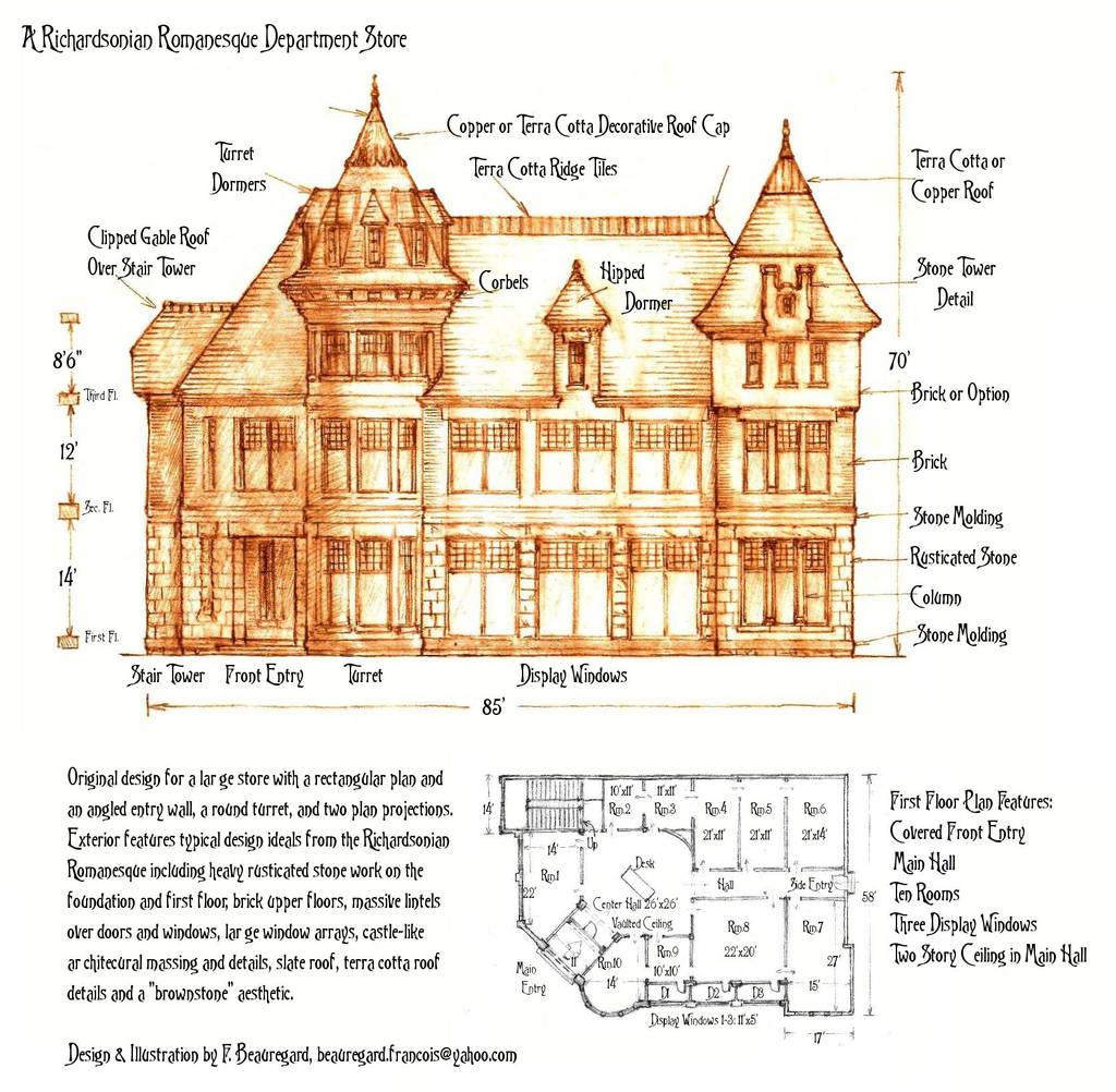 Richardsonian Romanesque Department Store by Built4ever