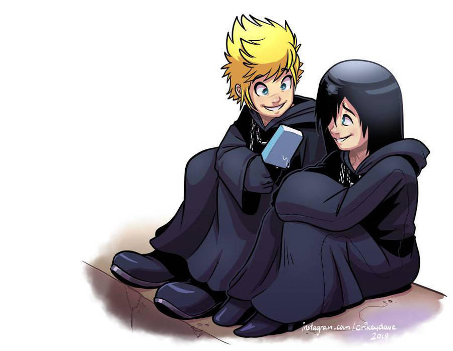 Roxas and Xion by SupaCrikeyDave