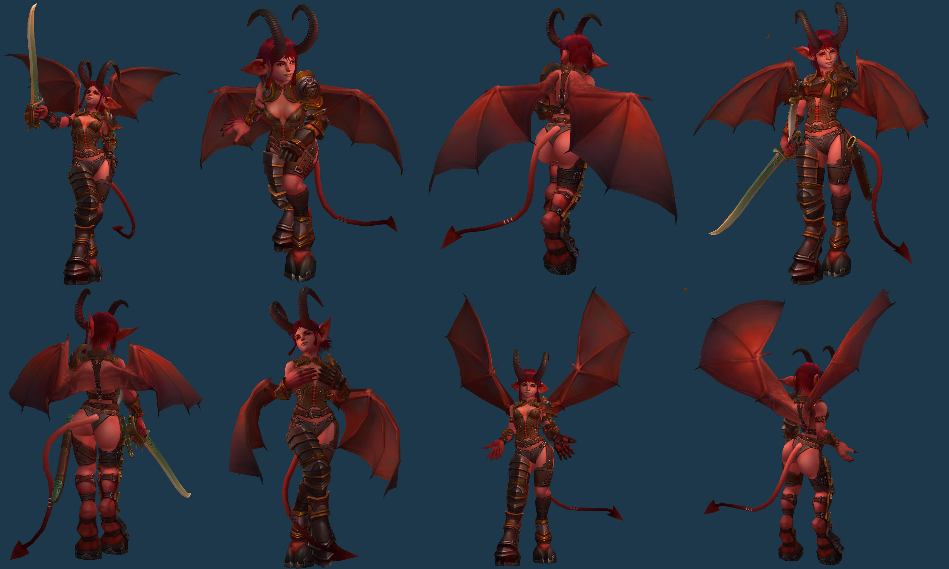 Demonette pose and rig test by slipgatecentral