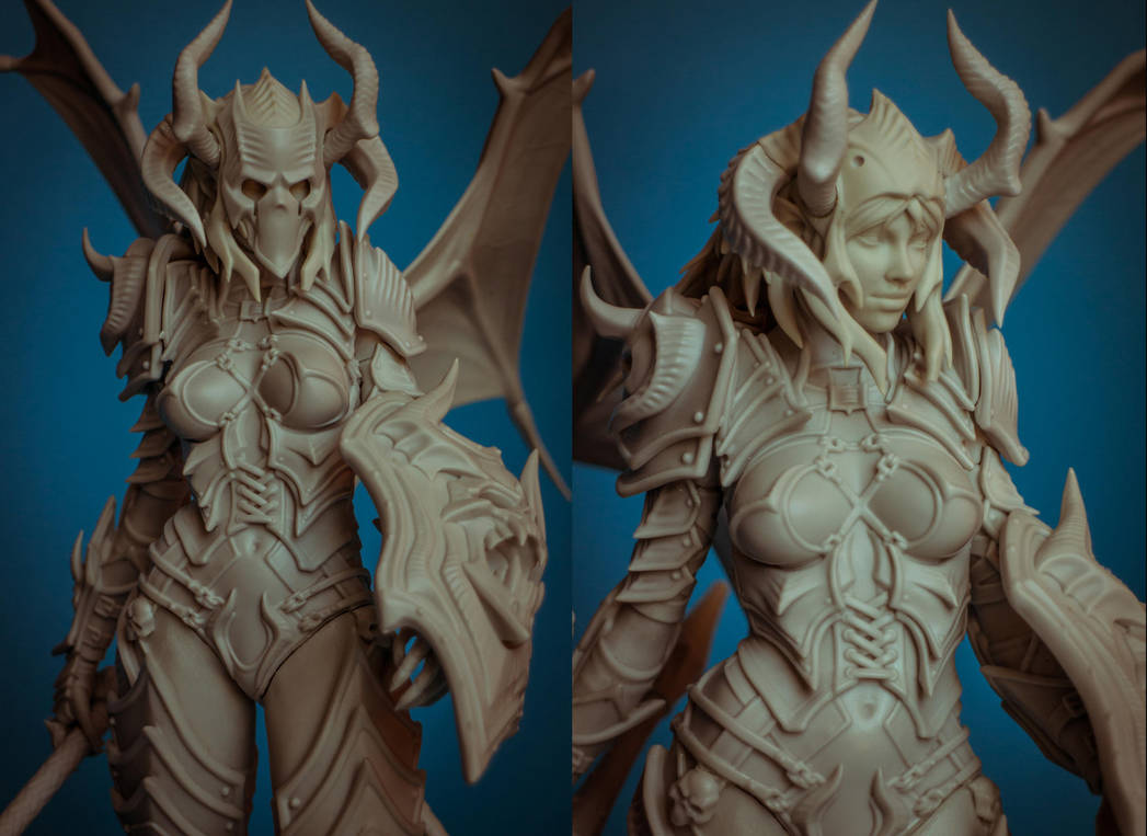 Demon Lancer Chick resin kit