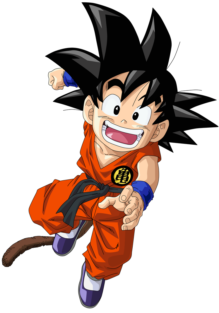 Download Kid Goku Vector Render/Extraction PNG by TattyDesigns on ...