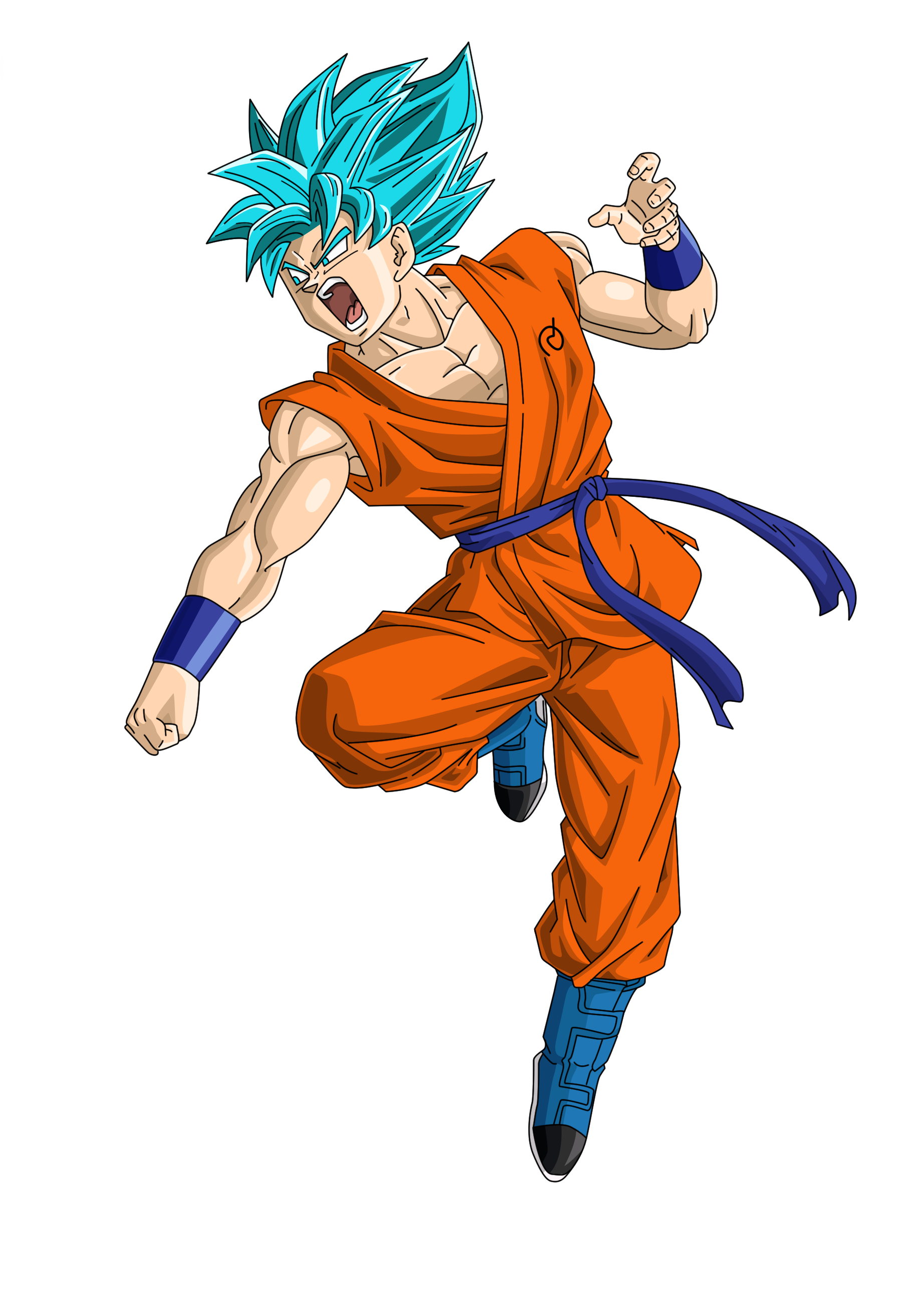 Super Sayin Blue (SSB) Goku Render/Extracton by
