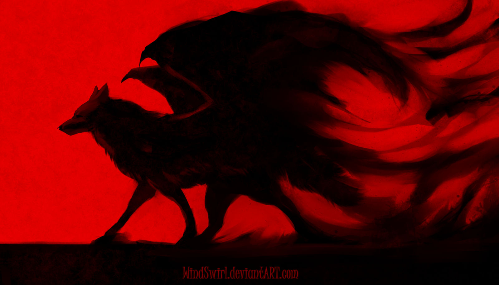 Red Walk by WindSwirl