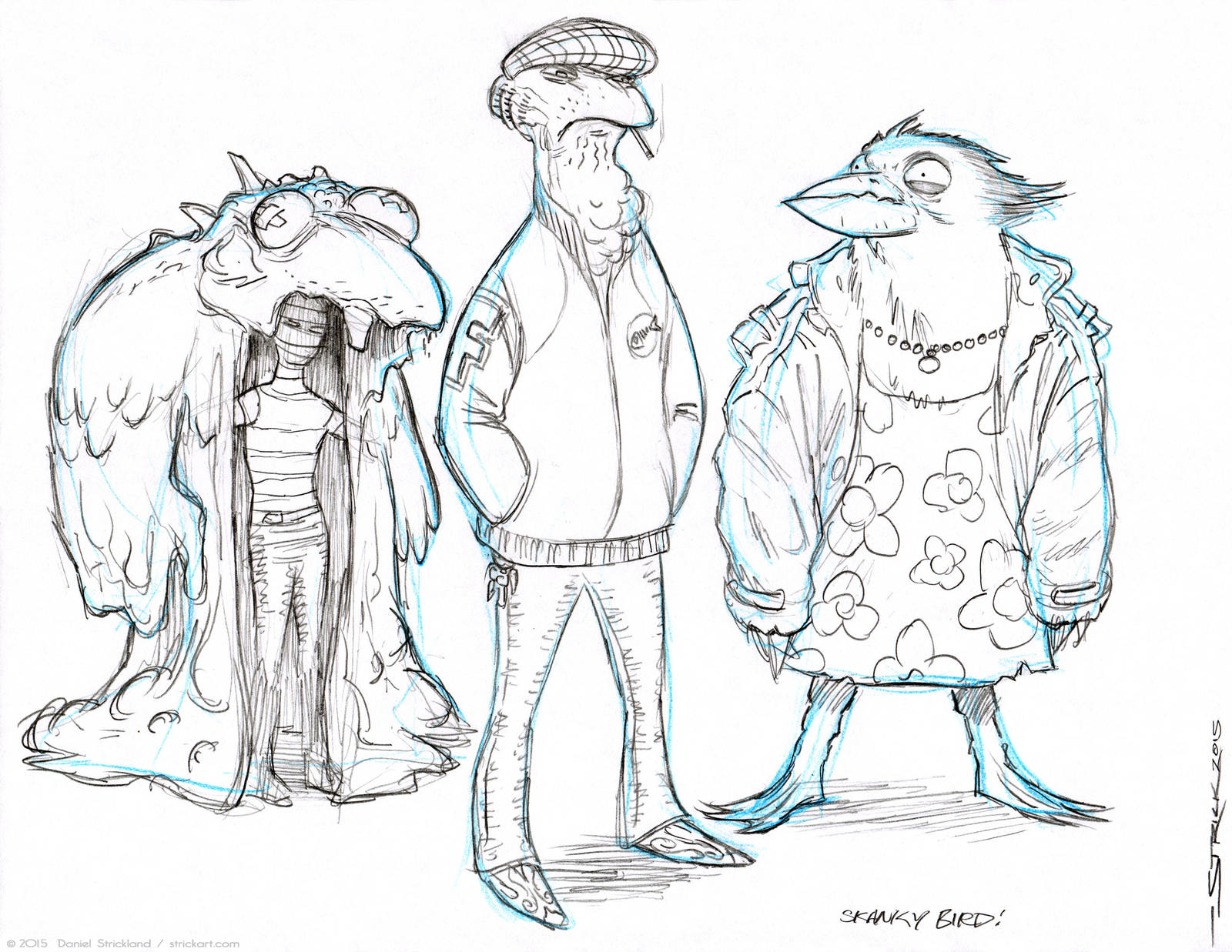 Nobbins Characters sketch 2 by strickart