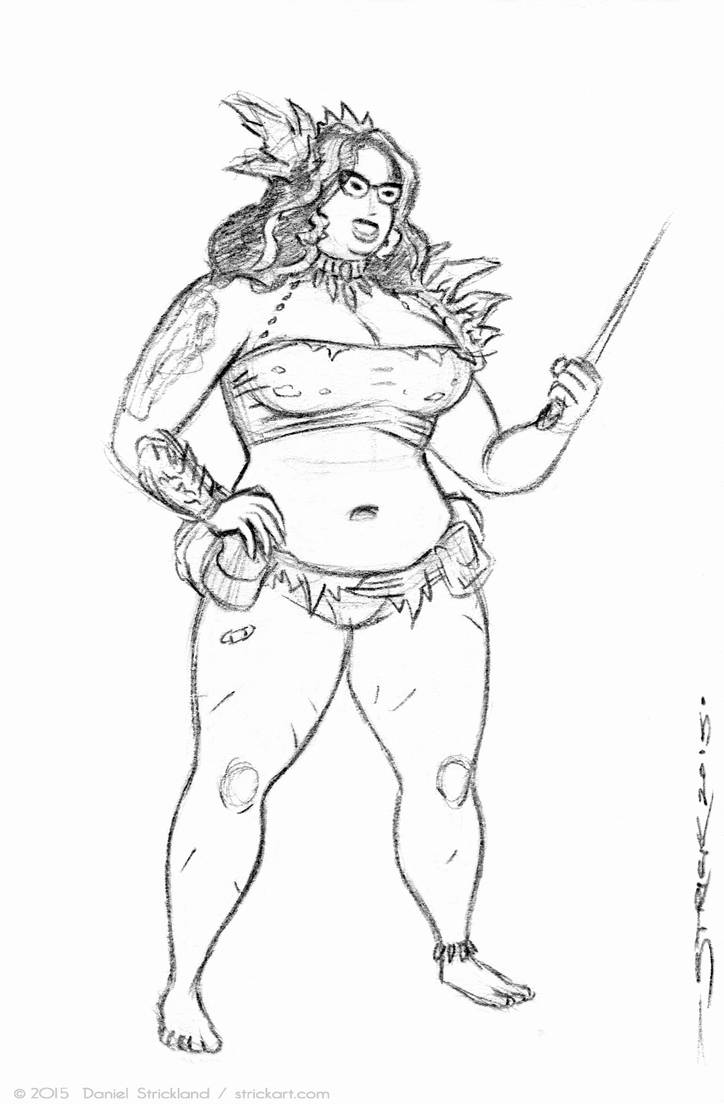 JENN character sketch 1 by strickart