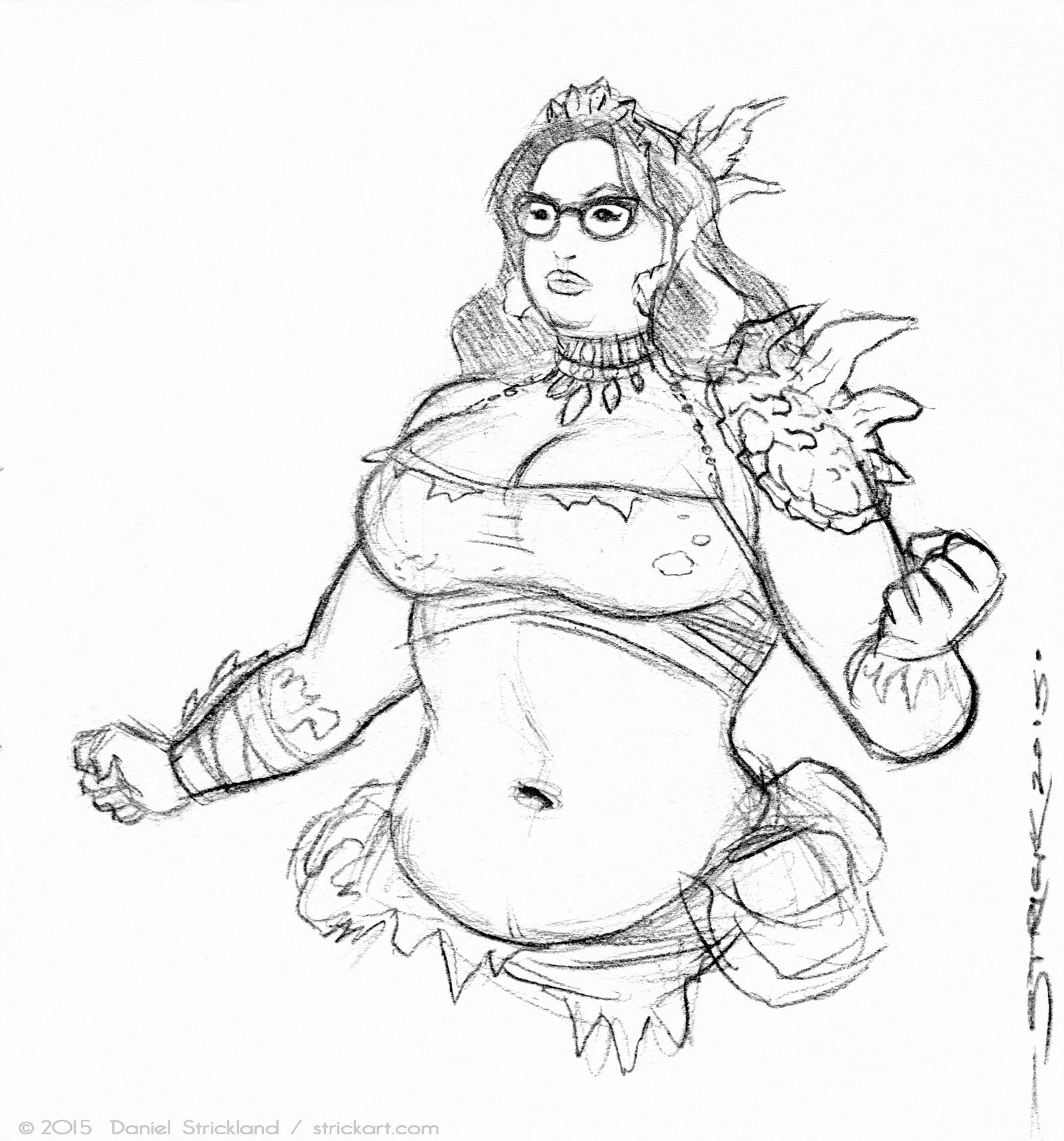 JENN character sketch 2 by strickart