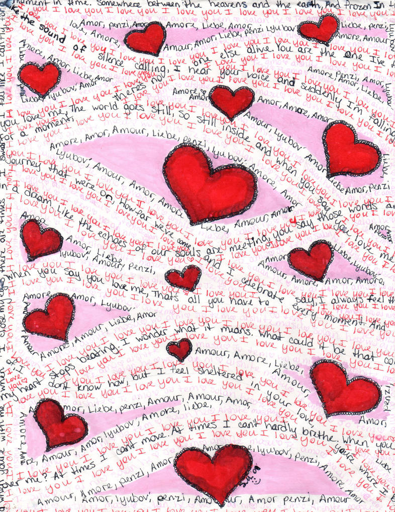 Love Word Art Drawing 2 by samygirl2010 Love Word Art Drawing 2 by samygirl2010