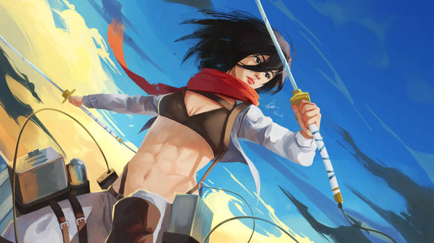 Mikasa Attack on Titan- RFL18 by Rosuke97