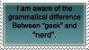 Geek-Nerd stamp by sinsorrow