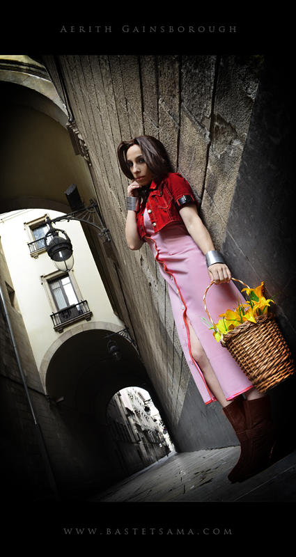 Aerith Cosplay 05 by Bastetsama-Cosplay