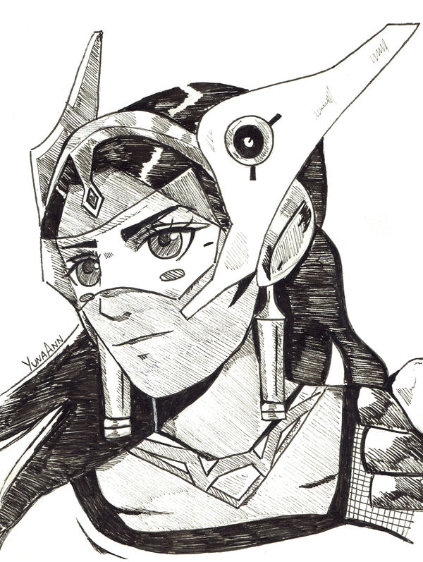 Symmetra | Inktober #13 by YunaAnn
