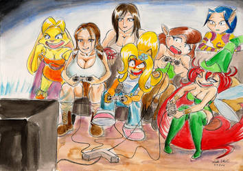 Souleatersaku Girls Game Night By Souleatersaku90 Souleatersaku Girls Game Night By Souleatersaku90