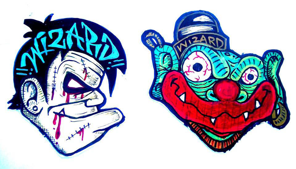 graffiti characters stickers clown by wizard1labels on DeviantArt