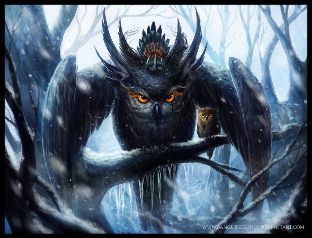 Mother Owl by JoJoesArt