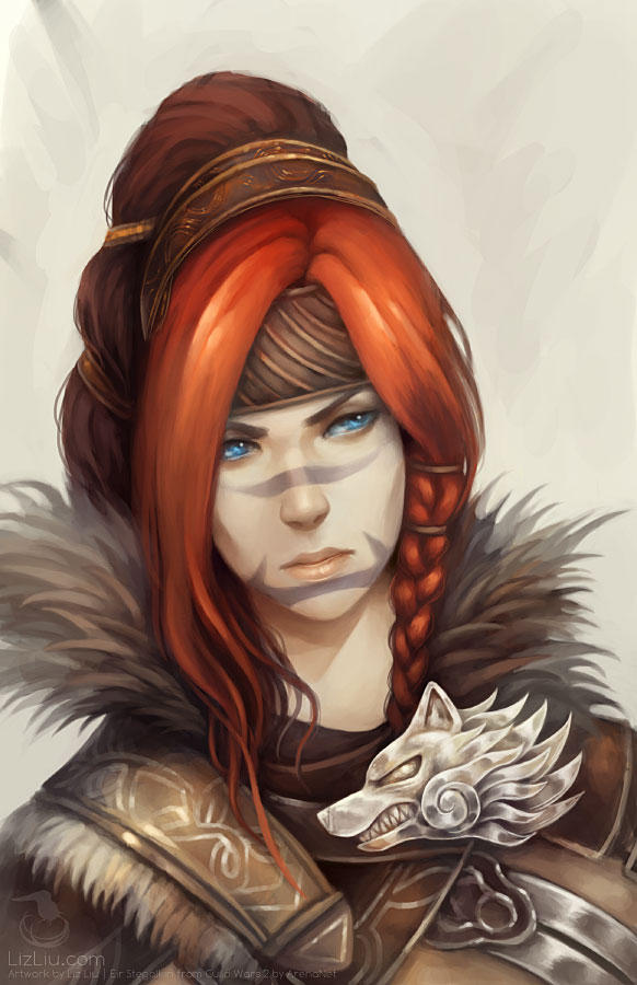 Eir Portrait Painting by Landylachs